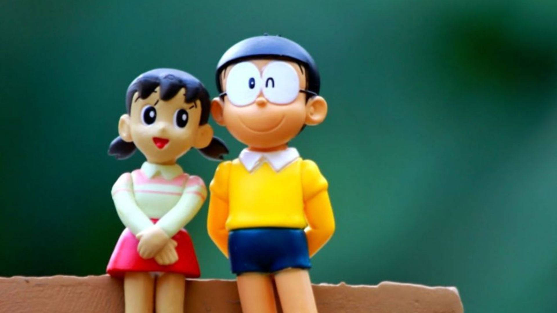 Shizuka Doraemon And Nobita Little Toys Background