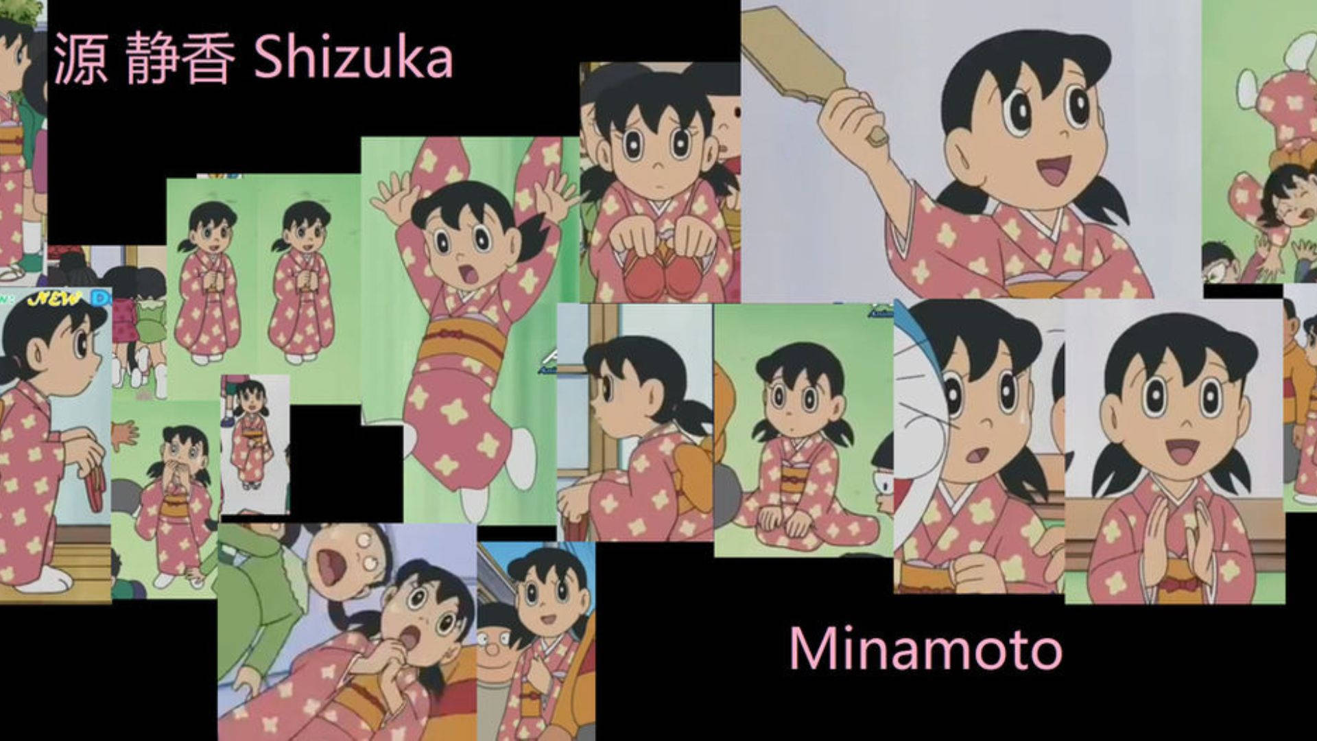 Shizuka Doraemon Pink Kimono Dress