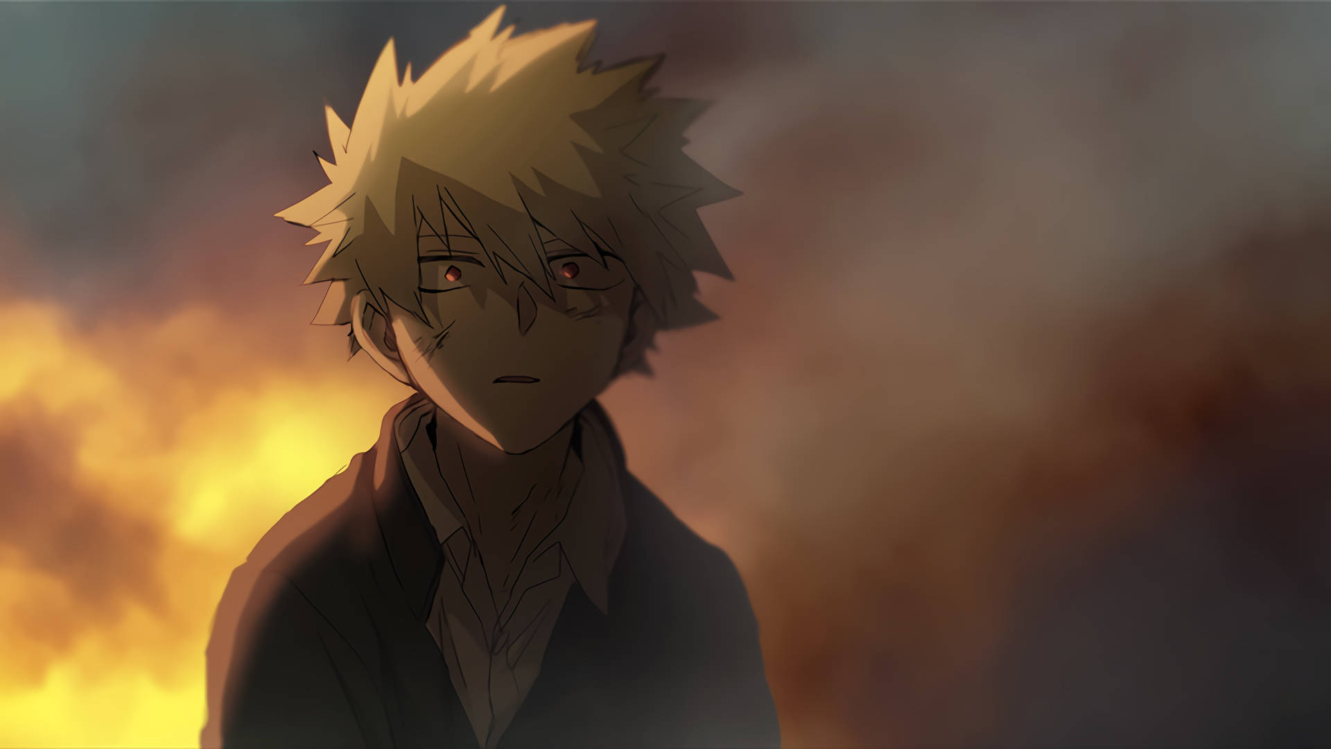 Shocked Bakugo Background