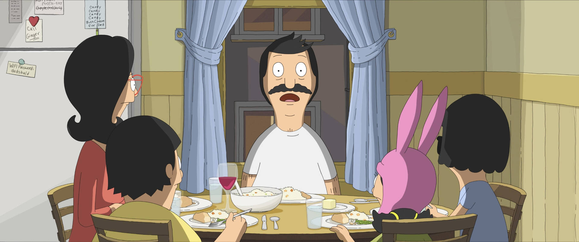 Shocked Bob From Bobs Burgers Background