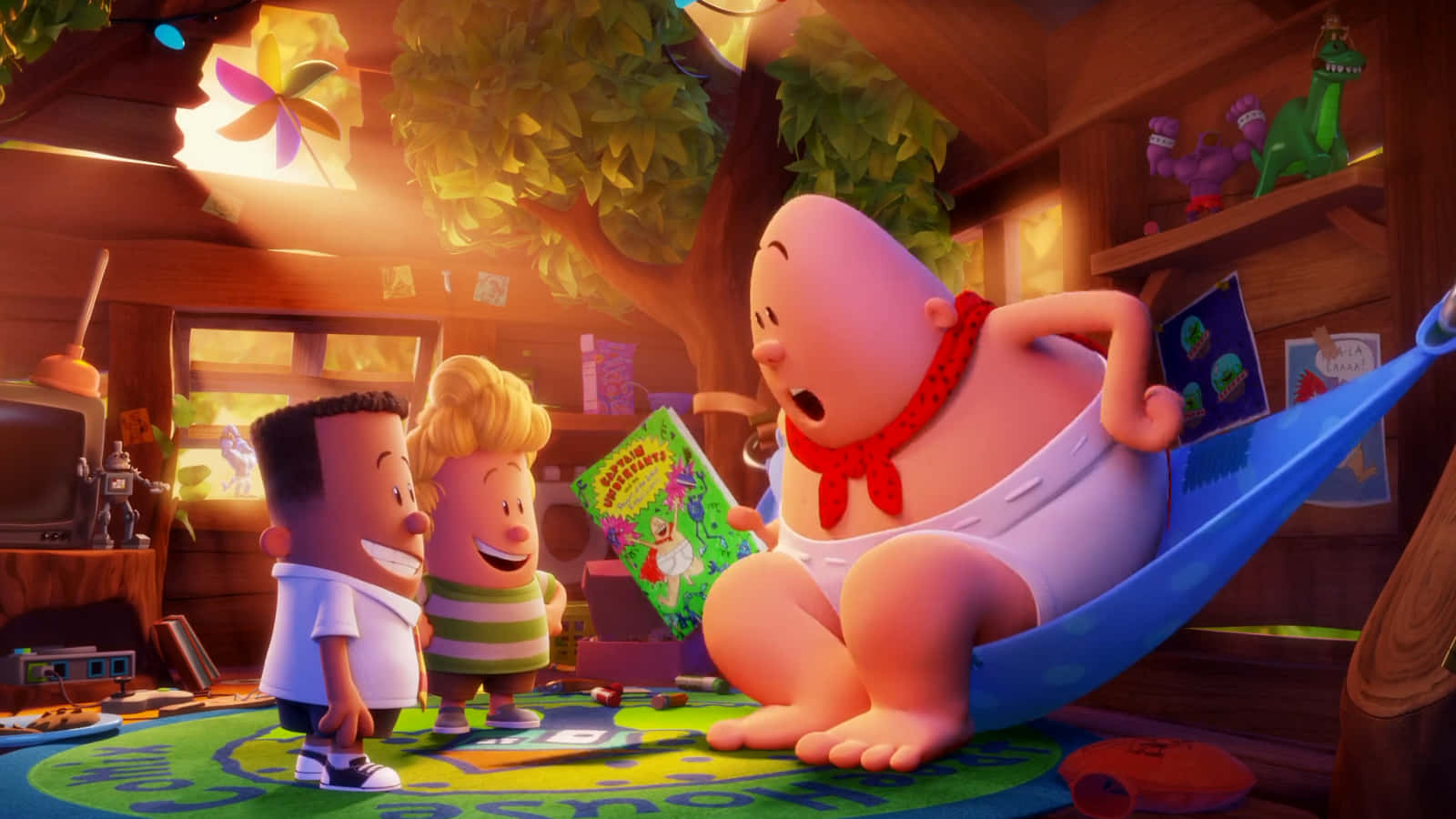 Shocked Captain Underpants: The First Epic Movie Background