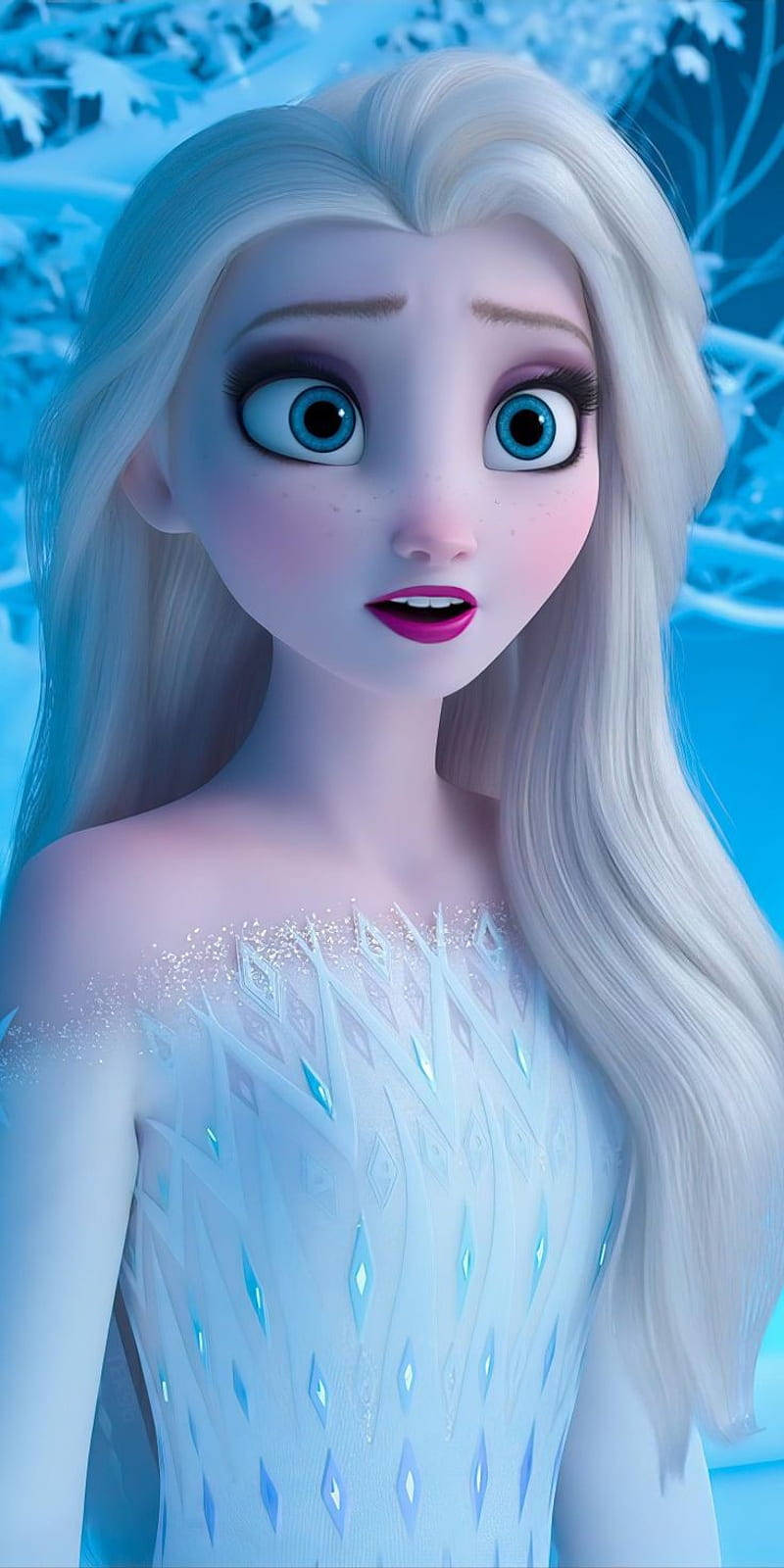 Shocked Elsa From Frozen 2 Background