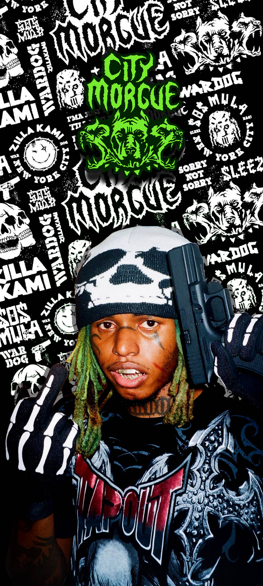 Shocked Face Of Zillakami Background