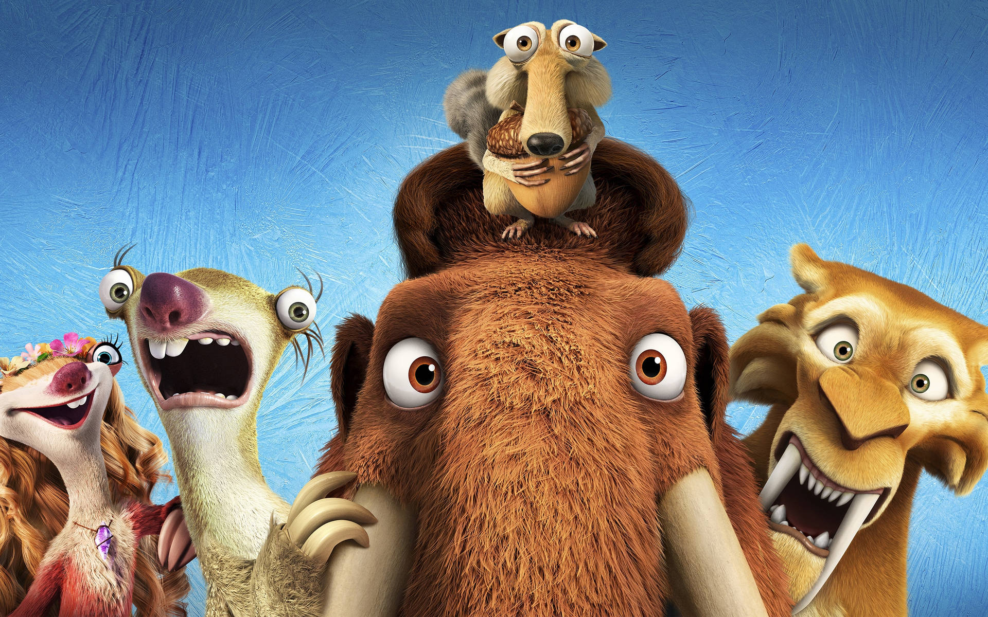 Shocked Ice Age Collision Course Characters Background