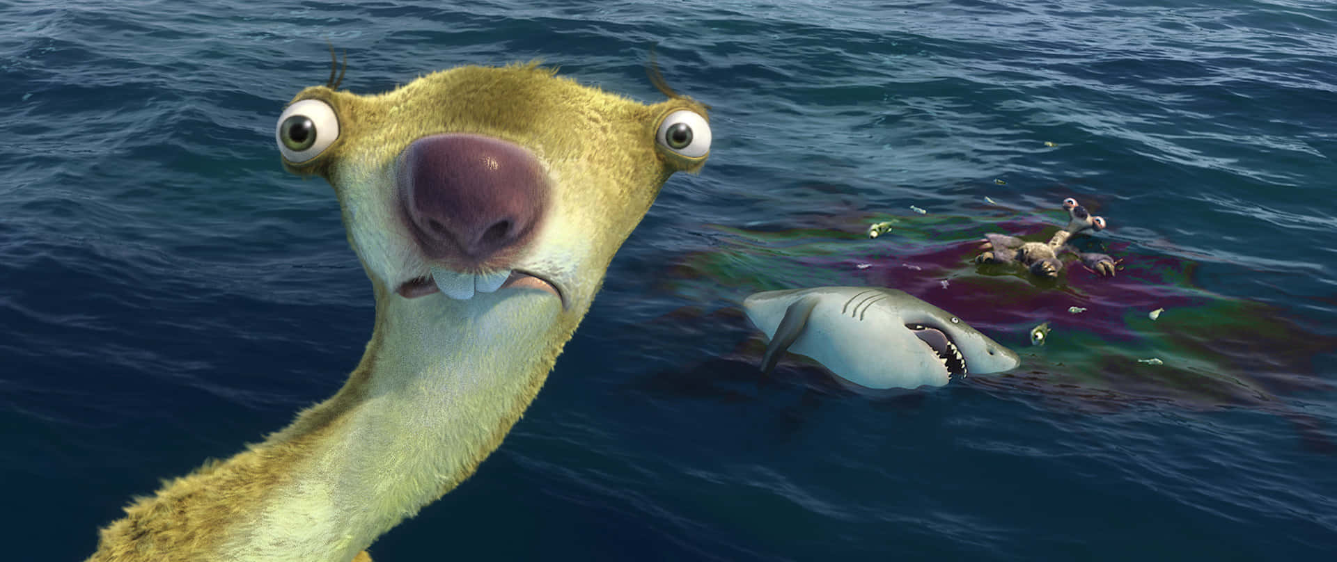 Shocked Sid From Ice Age Continental Drift Background