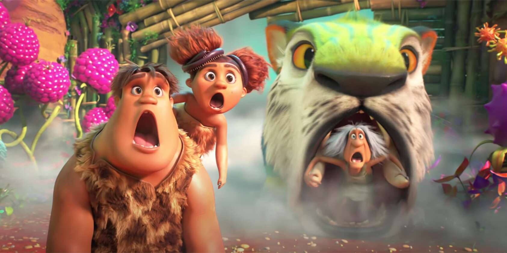 Shocked The Croods Family Members Background