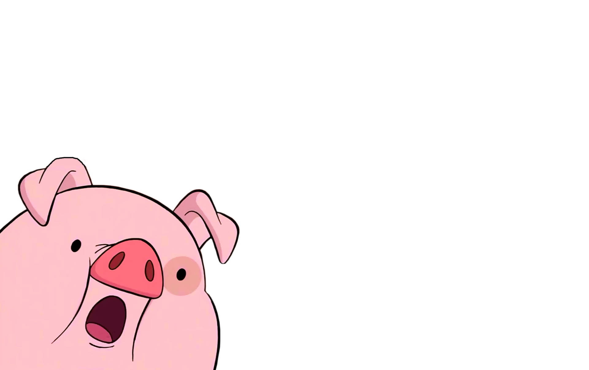 Shocked Waddles The Pig Background