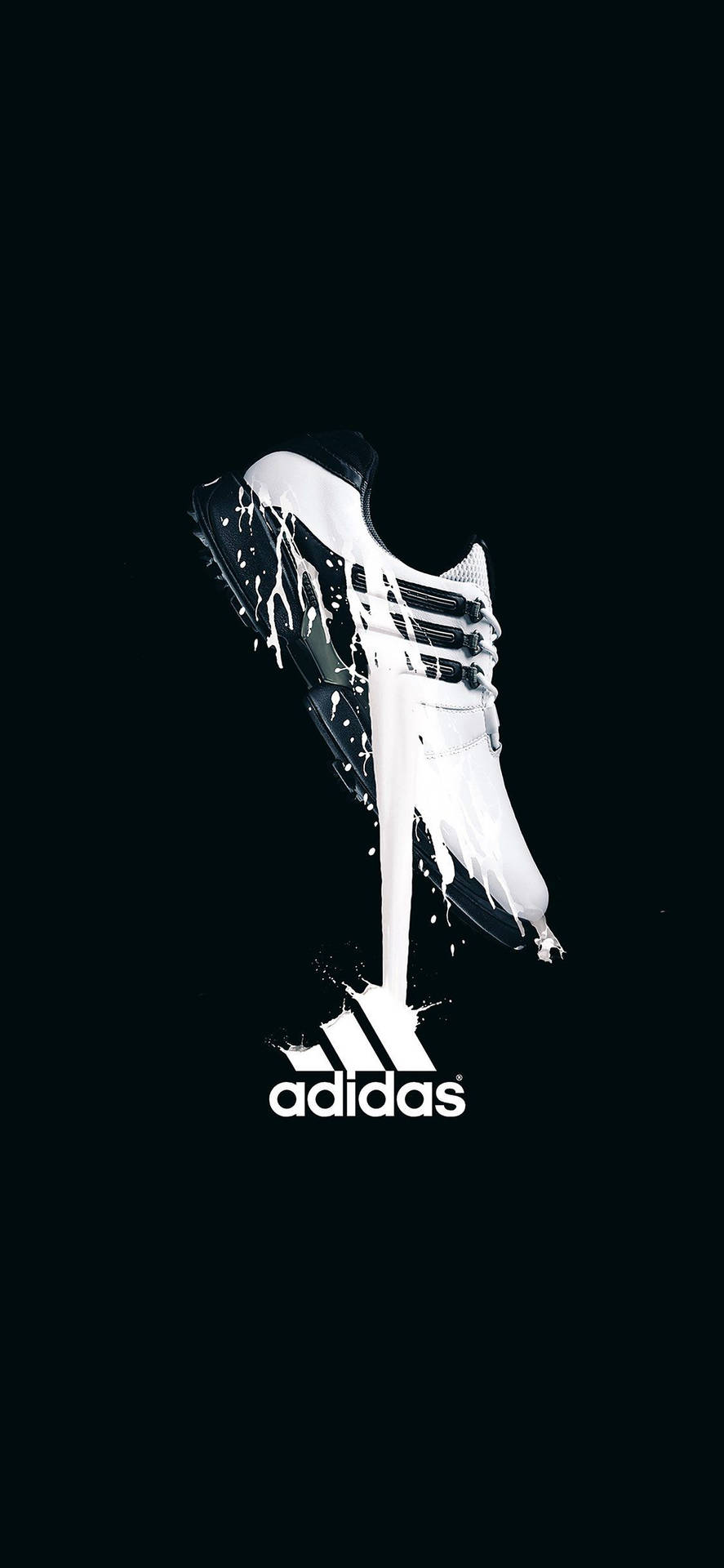 Shoe Milk Adidas Logo Background