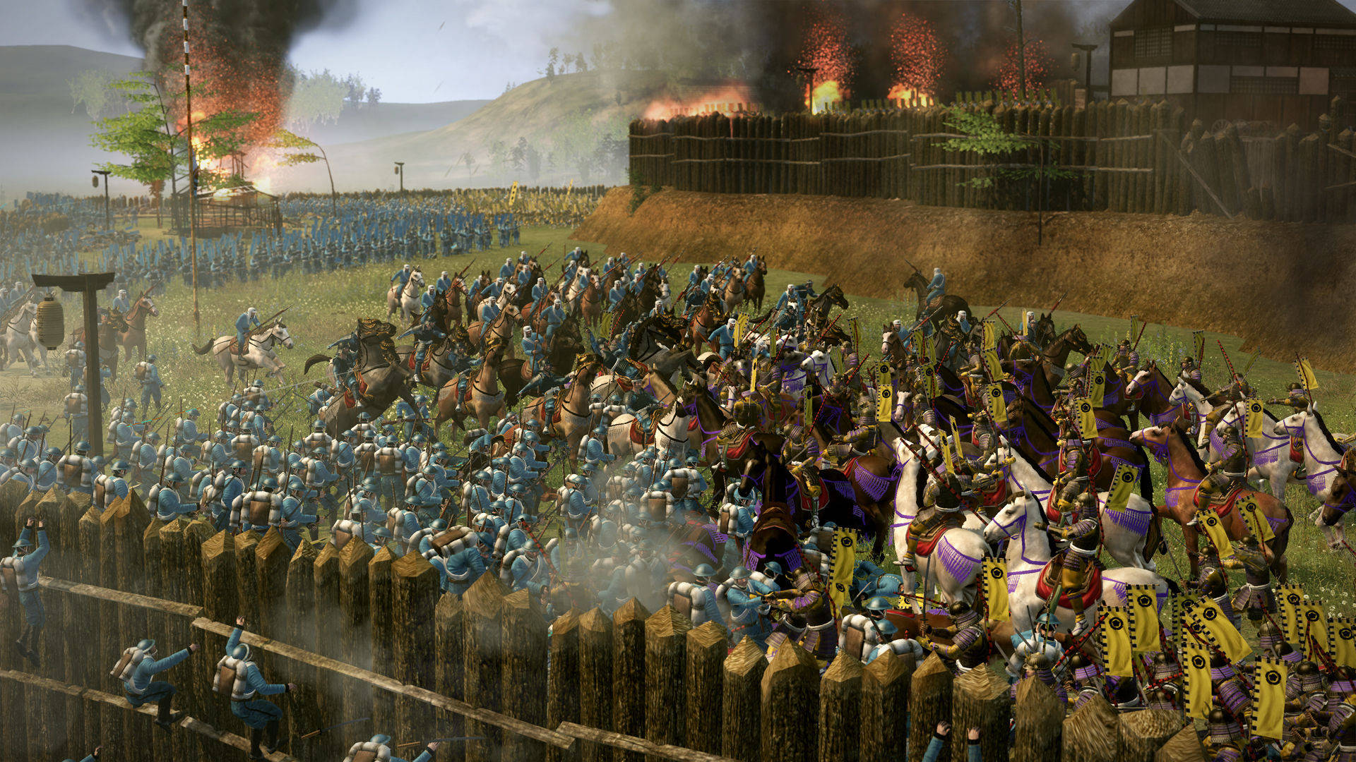Shogun 2 Total War Behind Fence Background