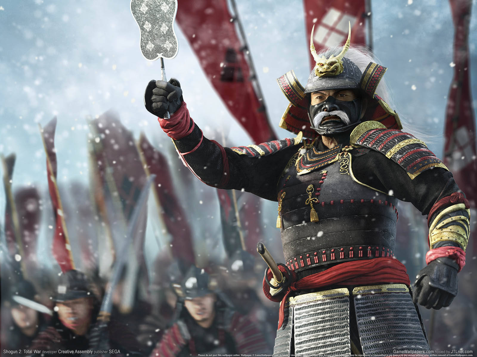 Shogun 2 Total War Snow Battle Background