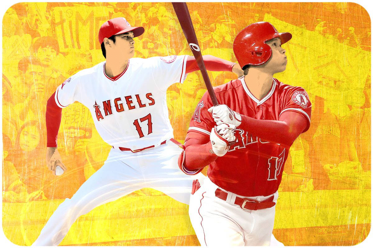 Shohei Ohtani Digital Art Background