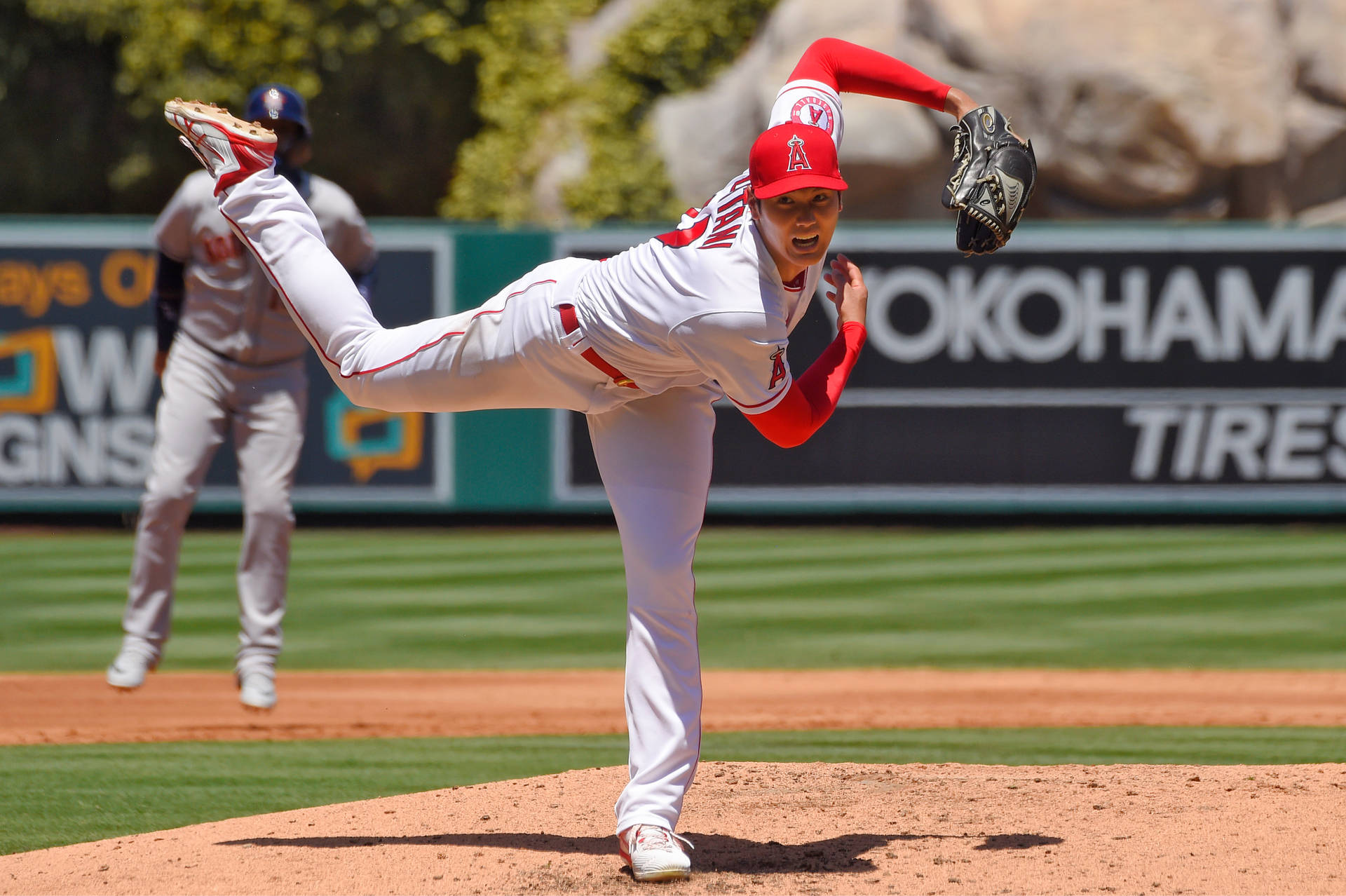 Shohei Ohtani Pitching Background