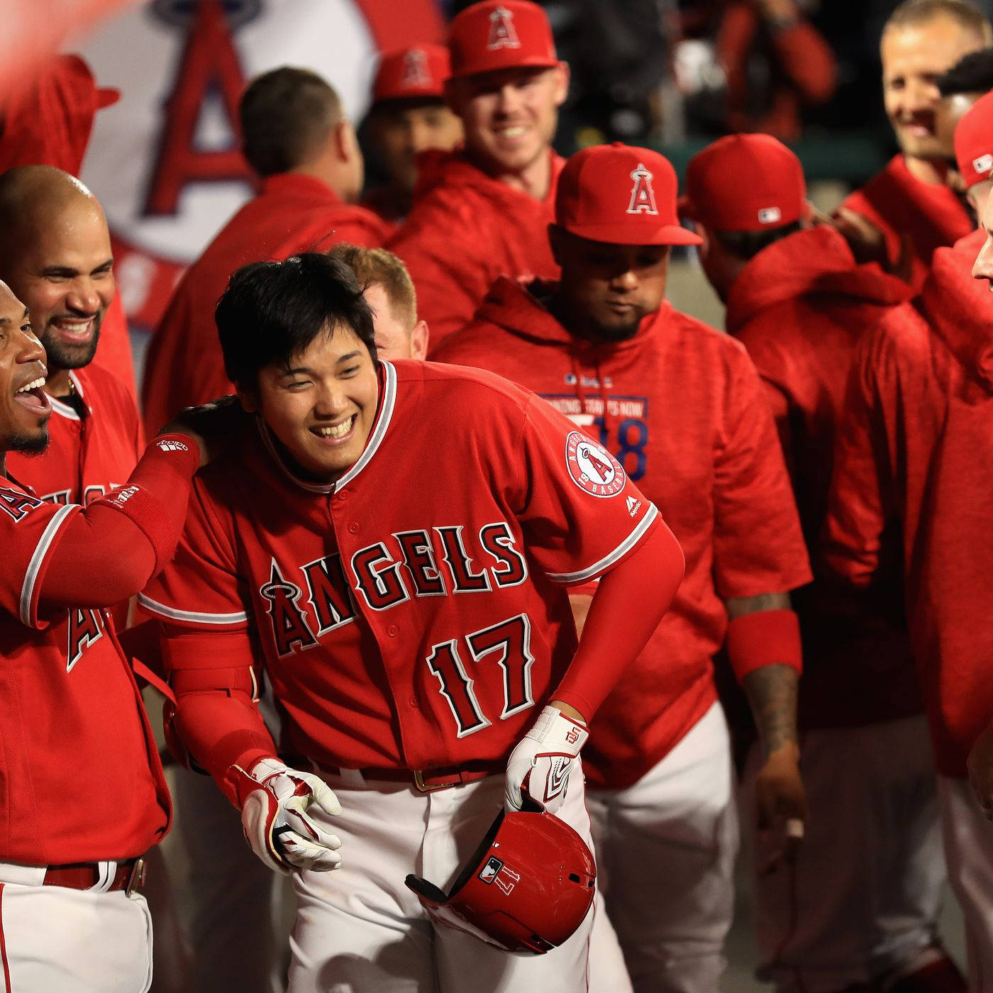 Shohei Ohtani Smiling Background