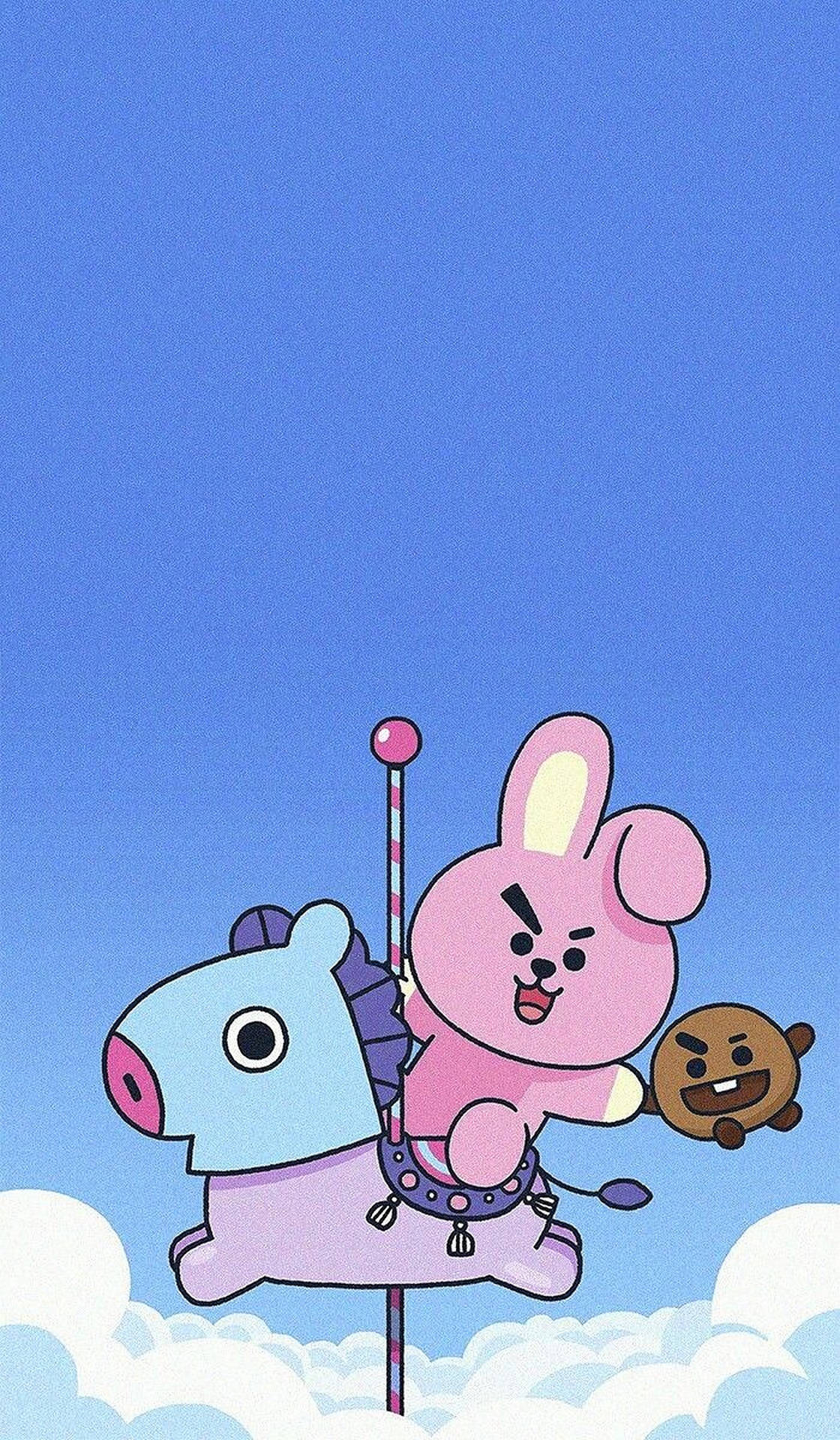 Shooky Bt21 Iconic Trio Background