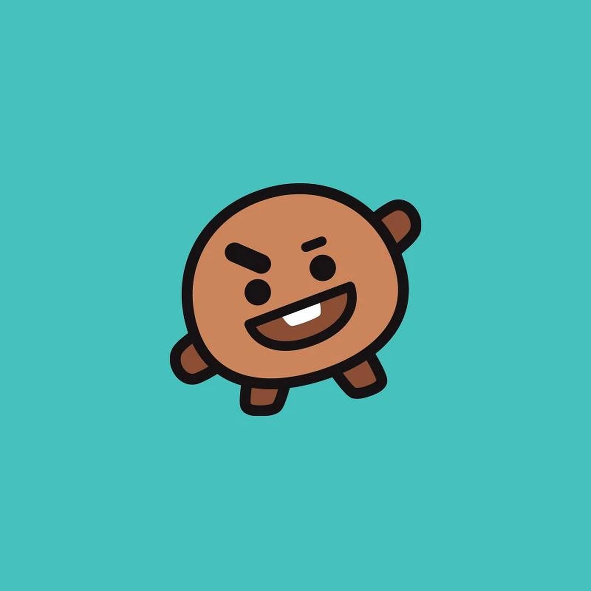 Shooky Bt21 Turquoise Poster