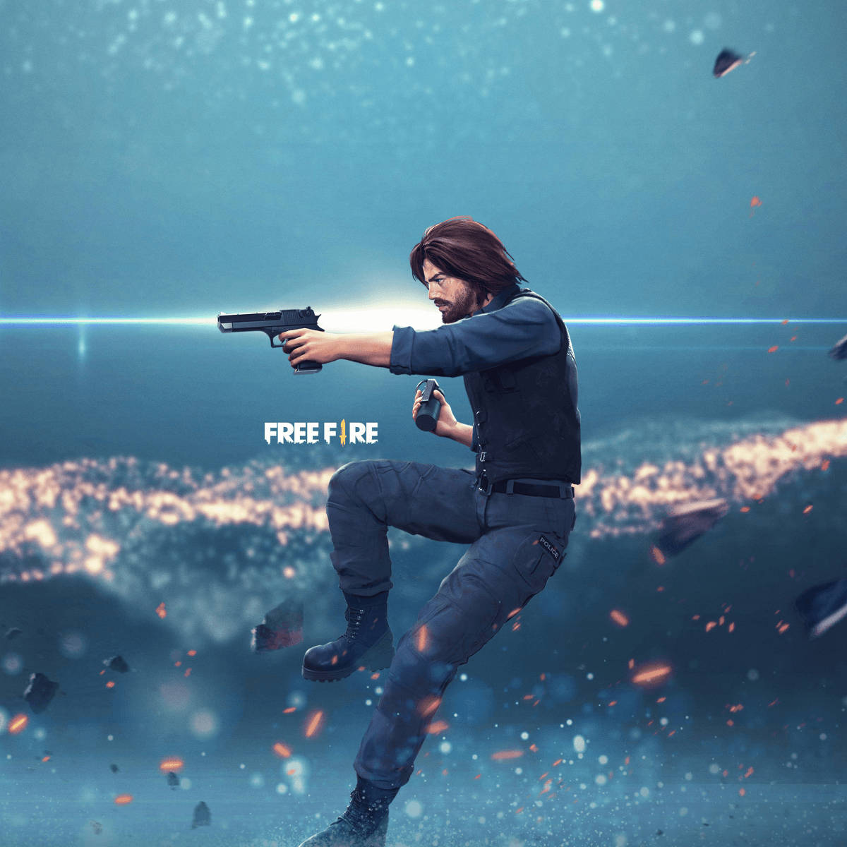 Shooting Andrew Free Fire Game Background