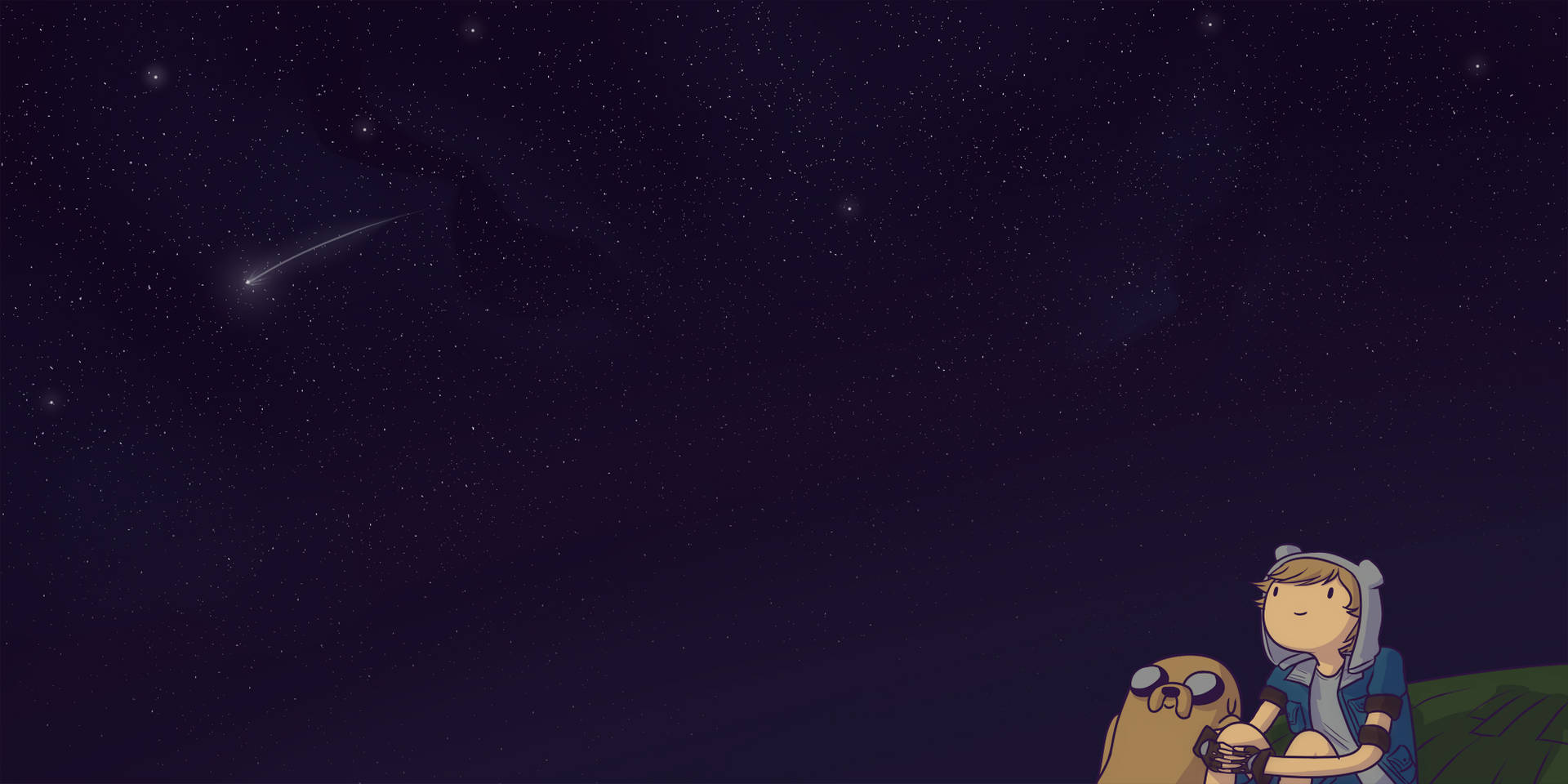Shooting Star Adventure Time Laptop Background