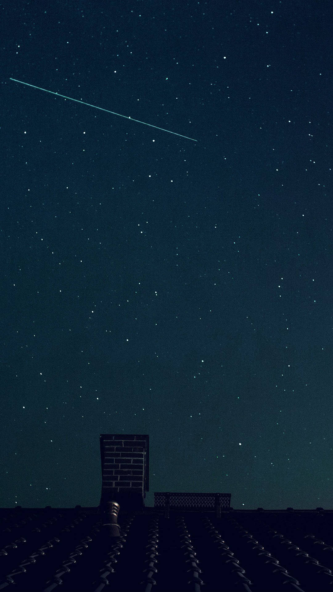 Shooting Star Blue Sky Background