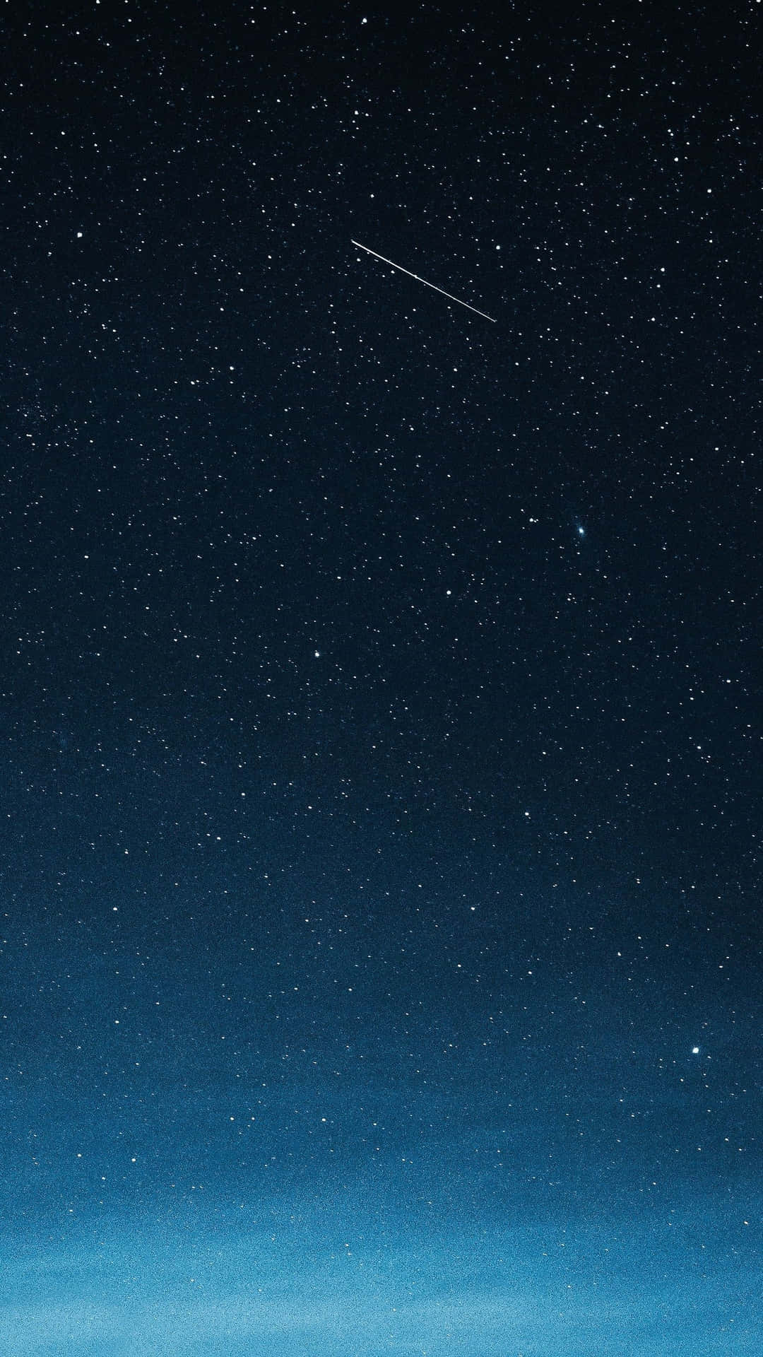Shooting Star In Galaxy Blue Aesthetic