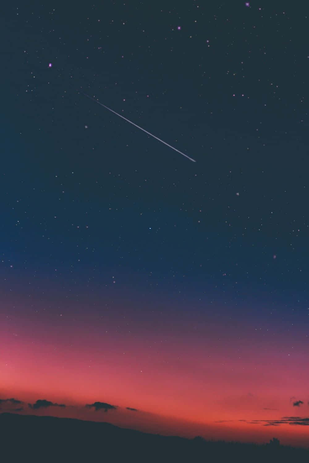 Shooting Star Vintage Grunge Aesthetic Background