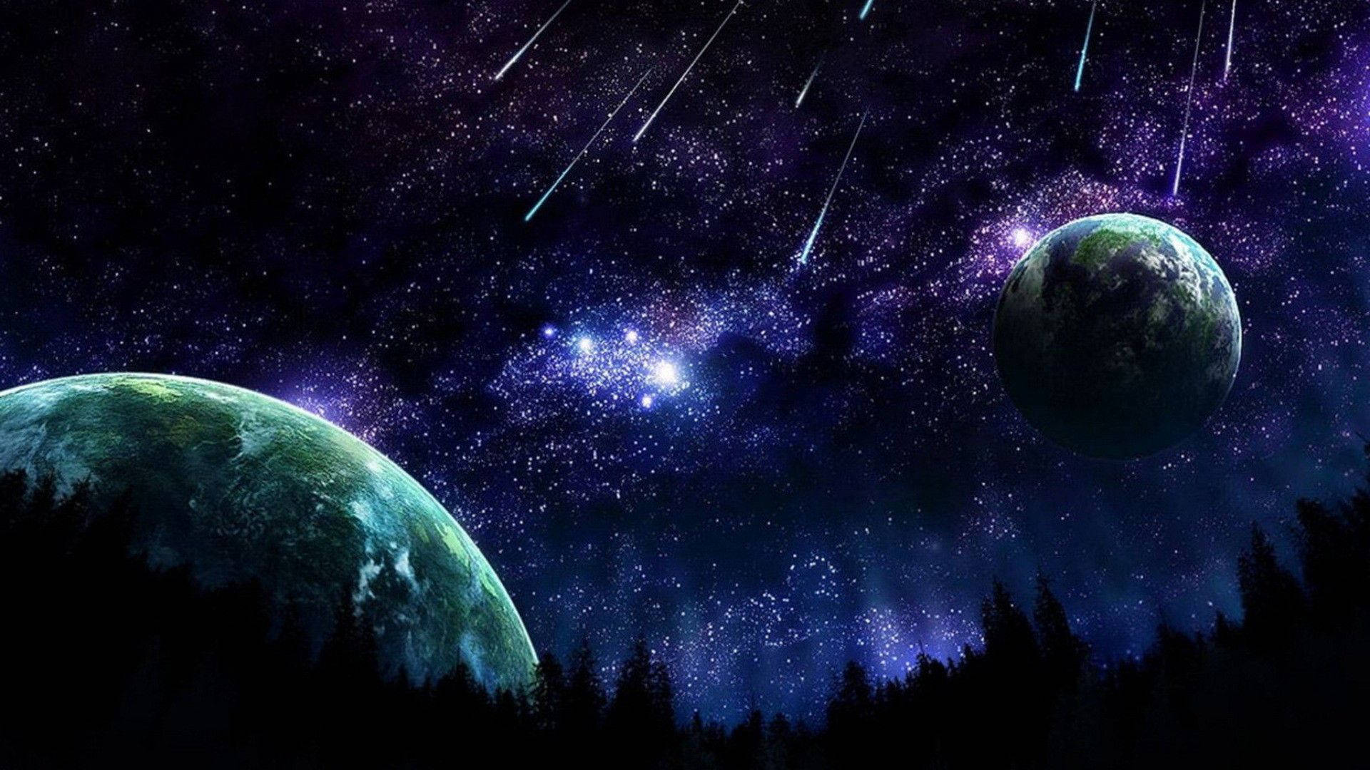 Shooting Stars 1920x1080 Hd Space Background