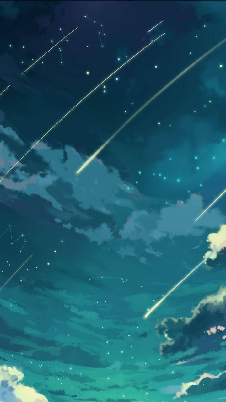 Shooting Stars And Constellations Iphone Se Background