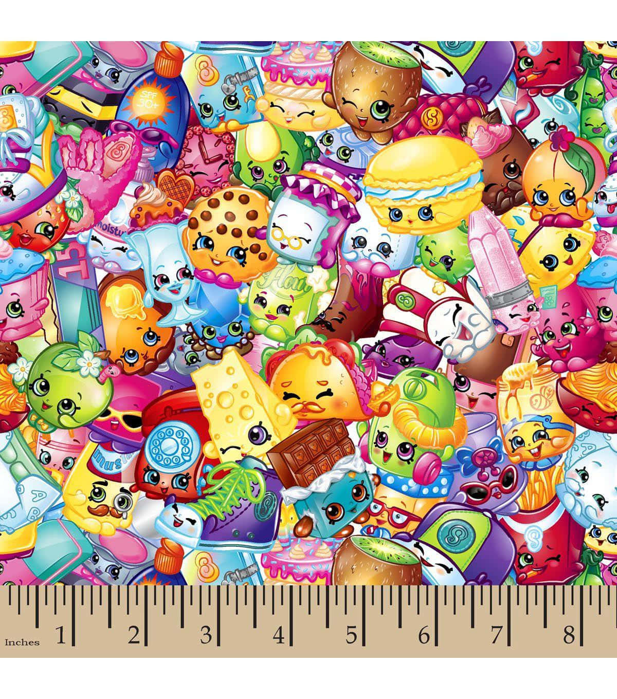 Shopkins Poster With Ruler