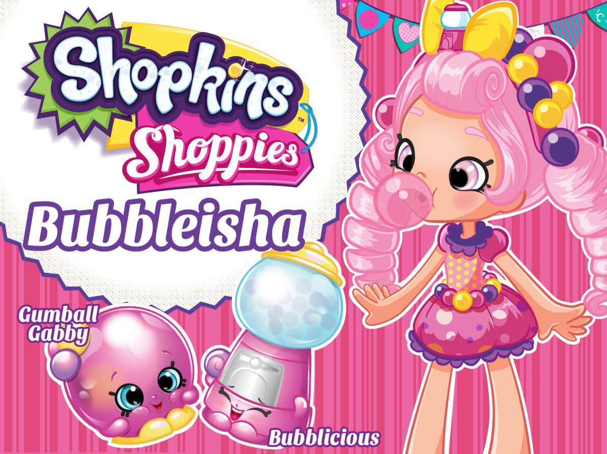 Shopkins Shoppies Bubbleisha Poster Background