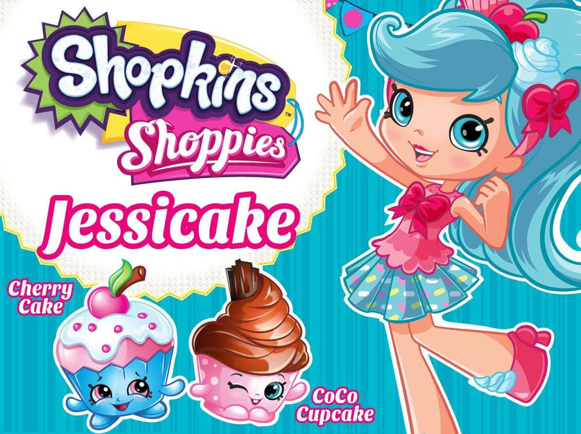 Shopkins Shoppies Jessicacake Poster Background