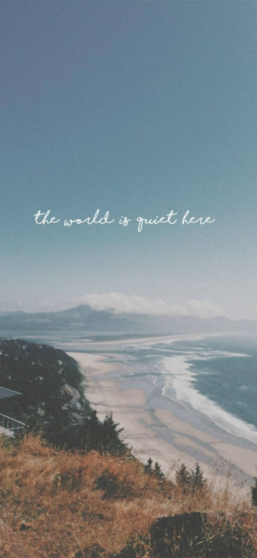 Shore Line Aesthetic Text Design Iphone Xr Background