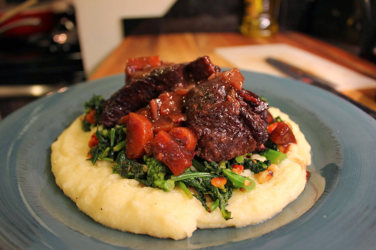 Short Ribs With Creamy Polenta