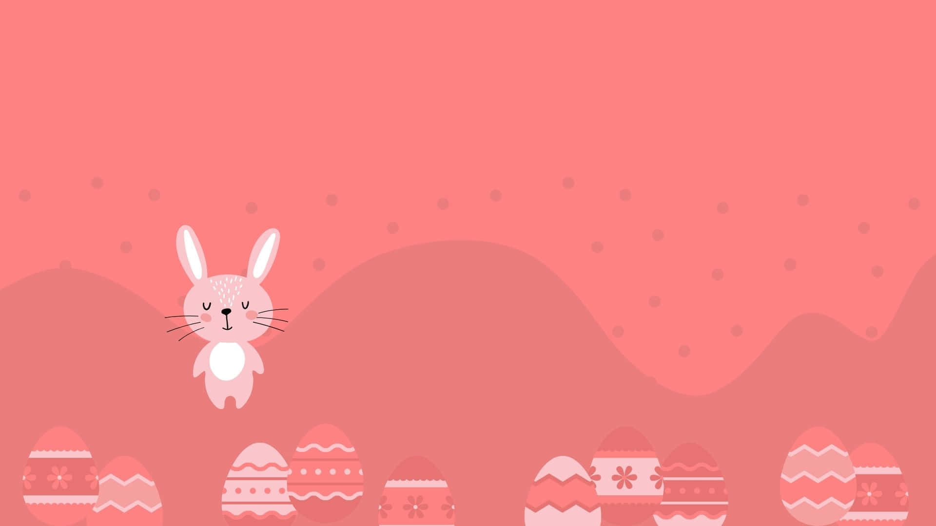 Short, Sweet And Cuddly - An Adorable Pink Bunny! Background