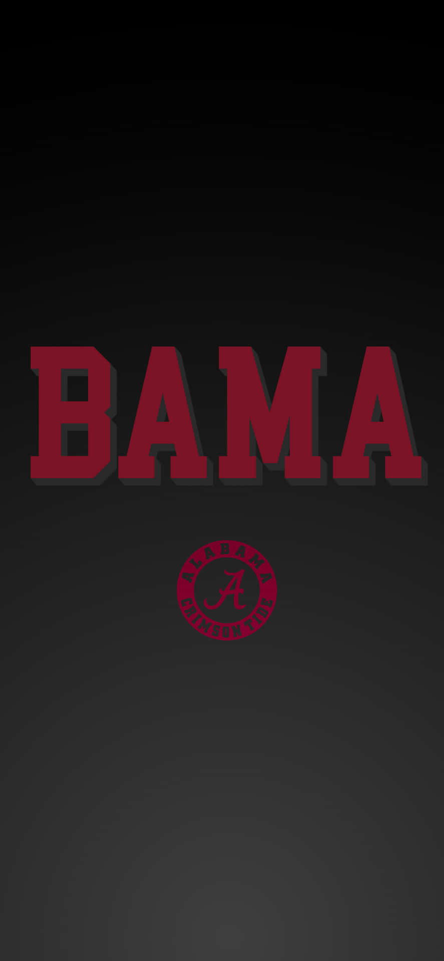 Shortened Alabama Football Logo Background