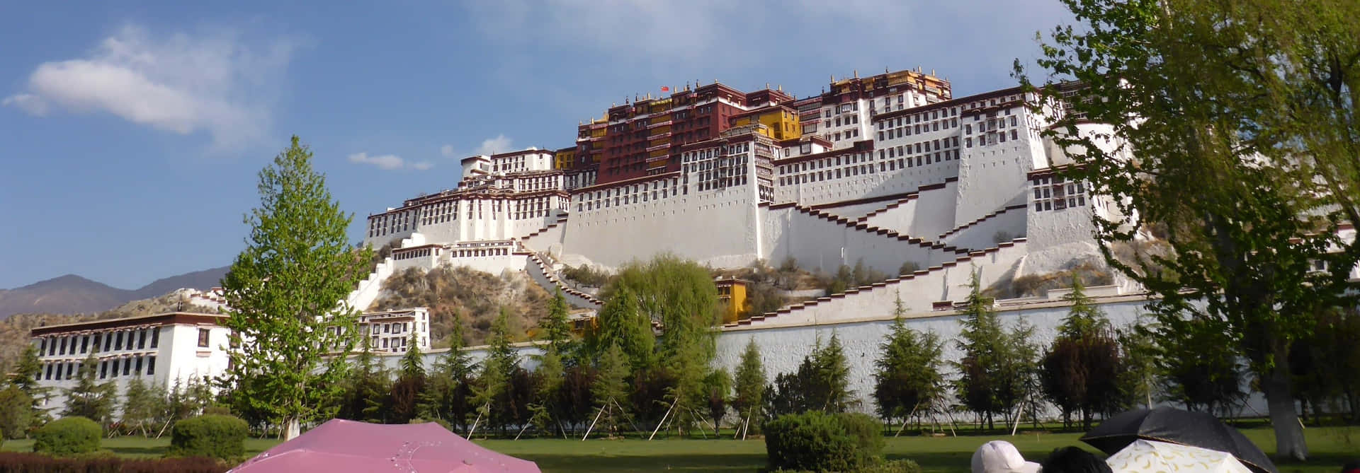 Shot From The Ground Of Potala Palace In Lhasa