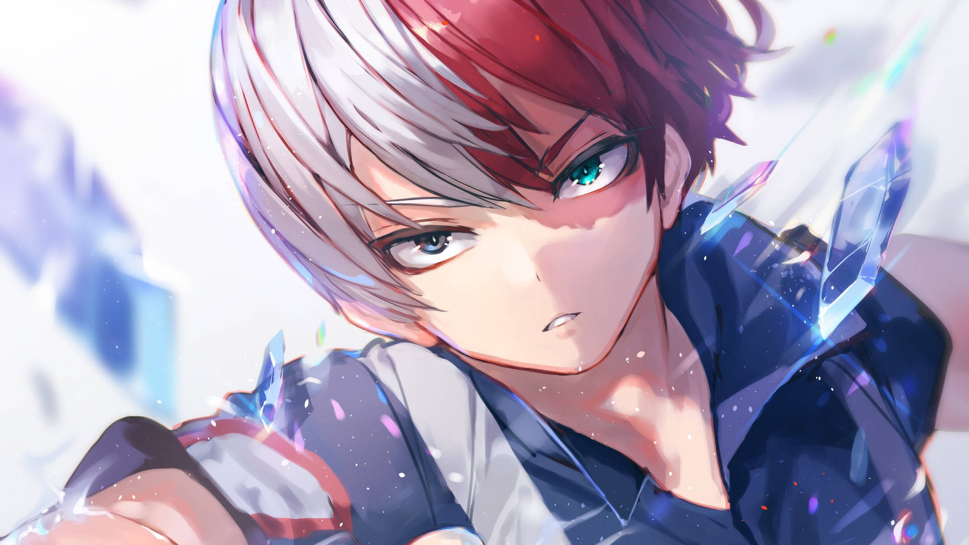 Shoto Todoroki Aesthetic Portrait Background