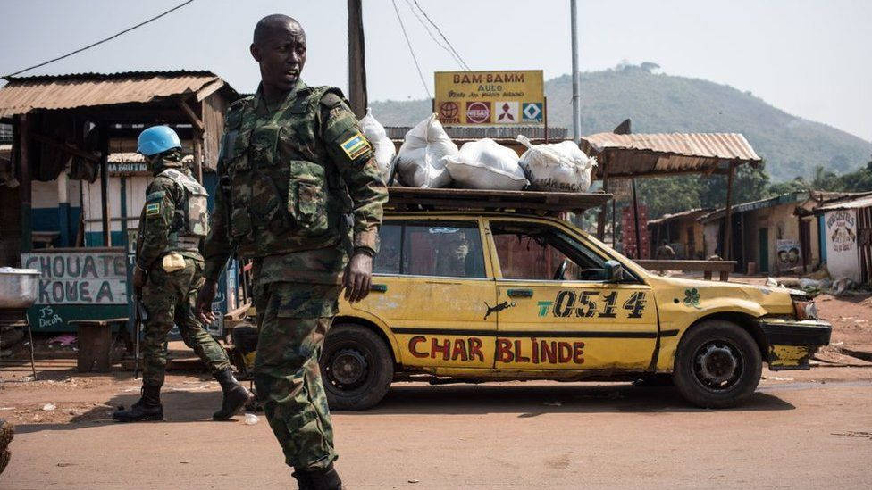 Shouting Soldier In Central African Republic