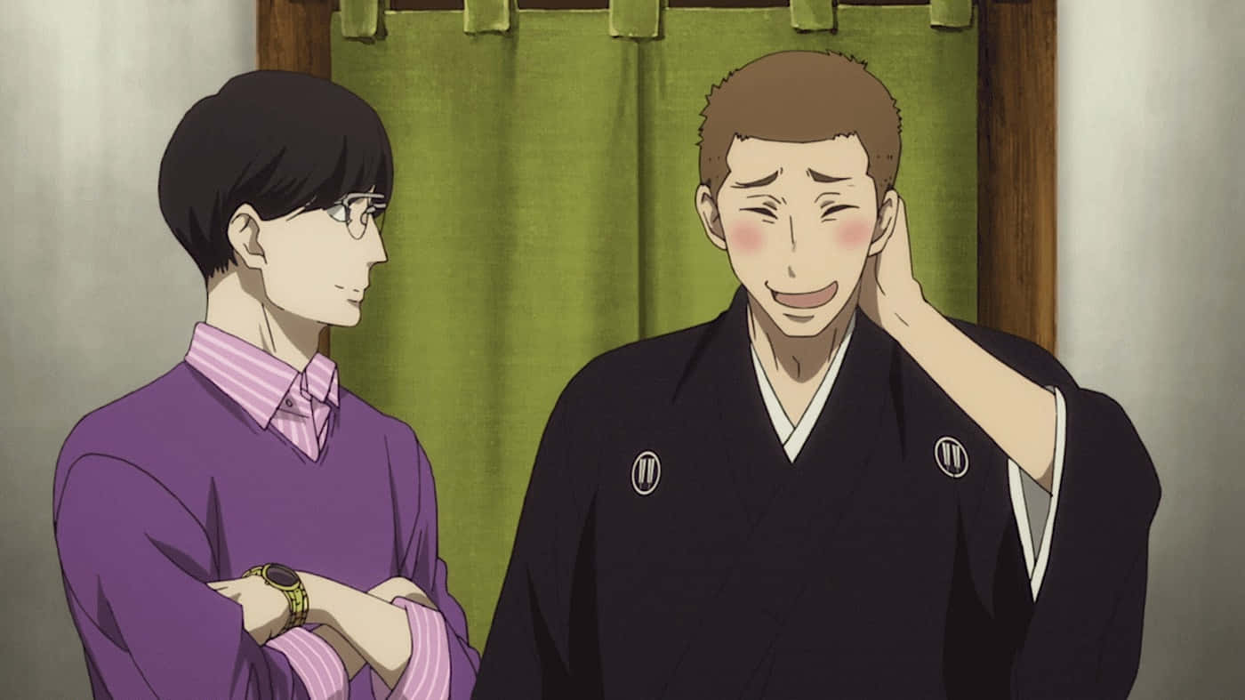 Shouwa Genroku Rakugo Shinjuu Anime Characters On Stage