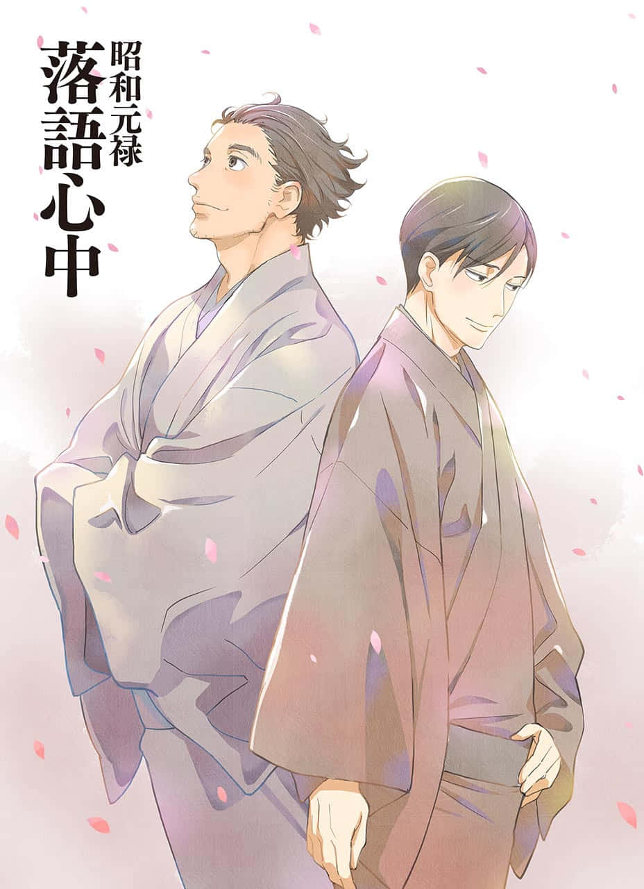 Shouwa Genroku Rakugo Shinjuu Characters Performing Rakugo Background