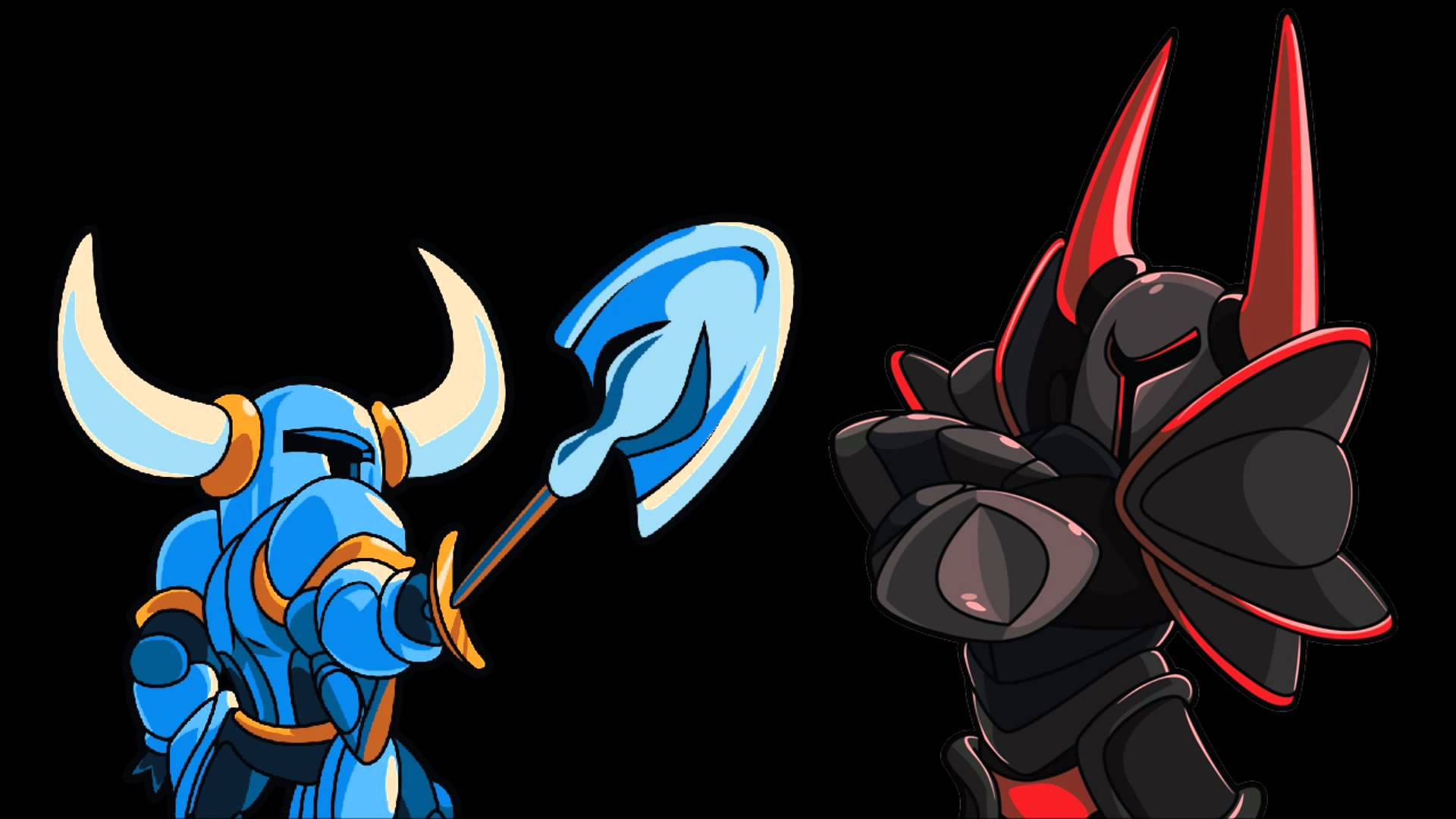 Shovel Knight And Black Knight Background