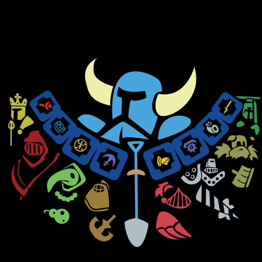 Shovel Knight Character Symbols Background
