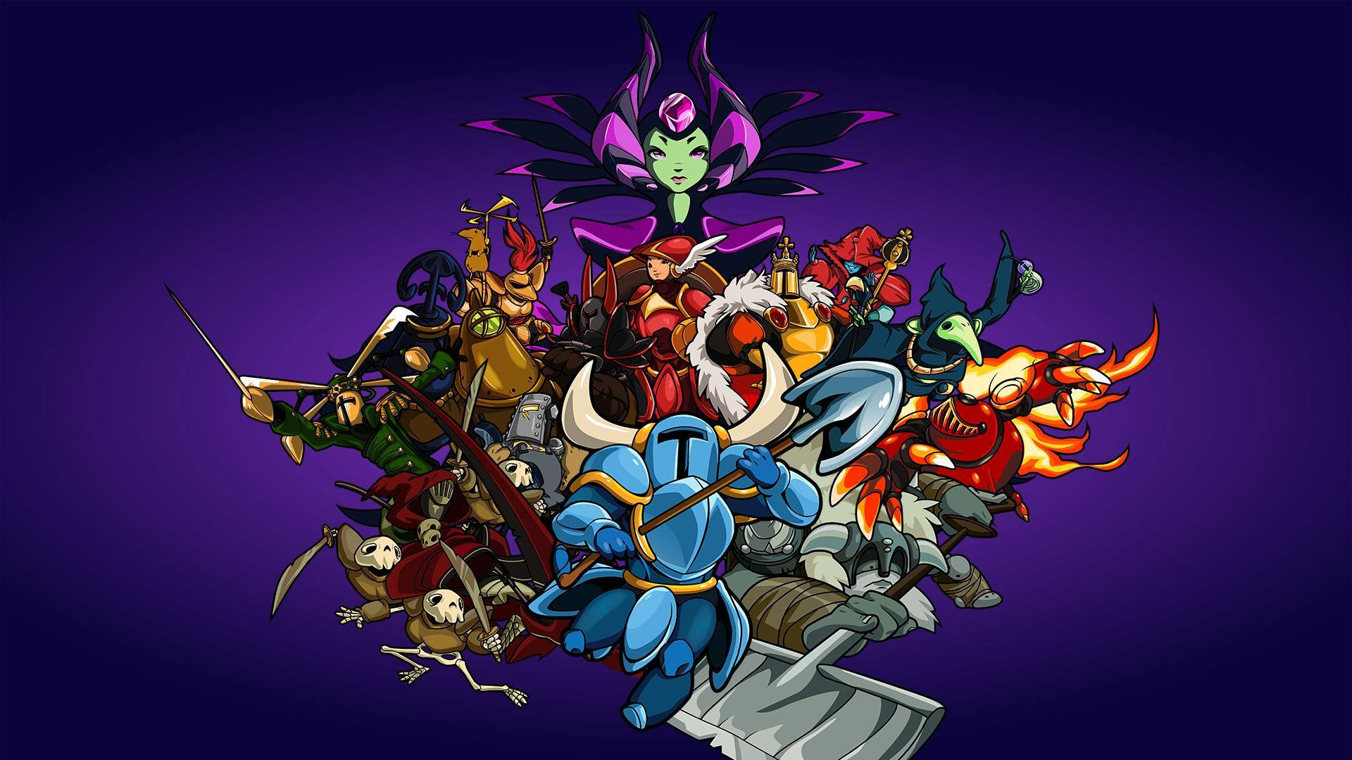 Shovel Knight Complete Character Illustration Background