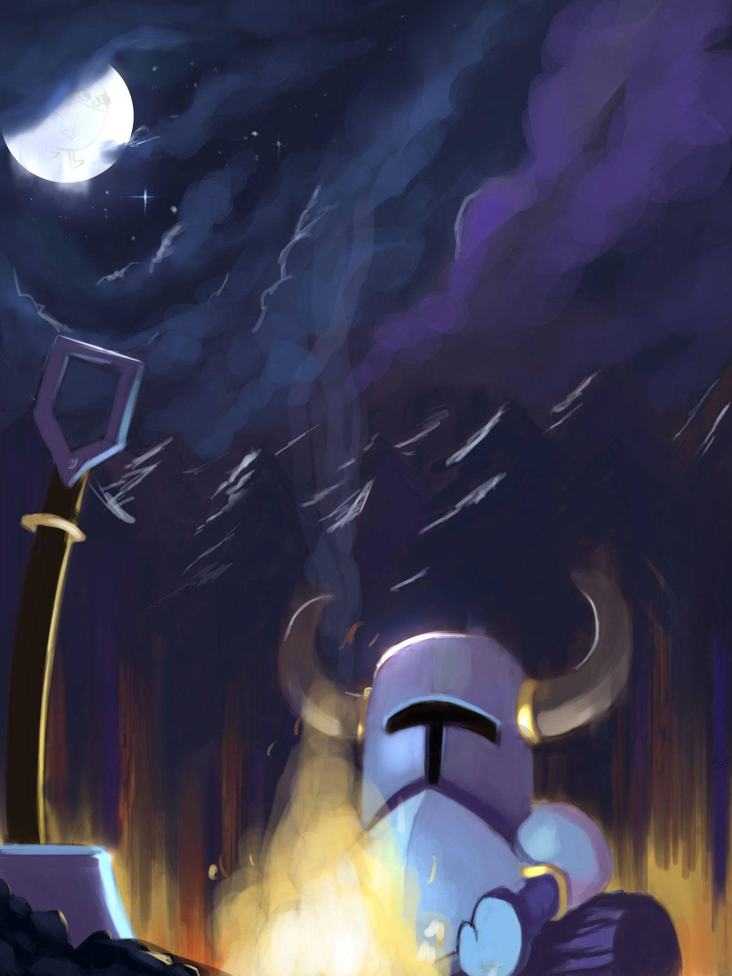 Shovel Knight Digital Painting Background