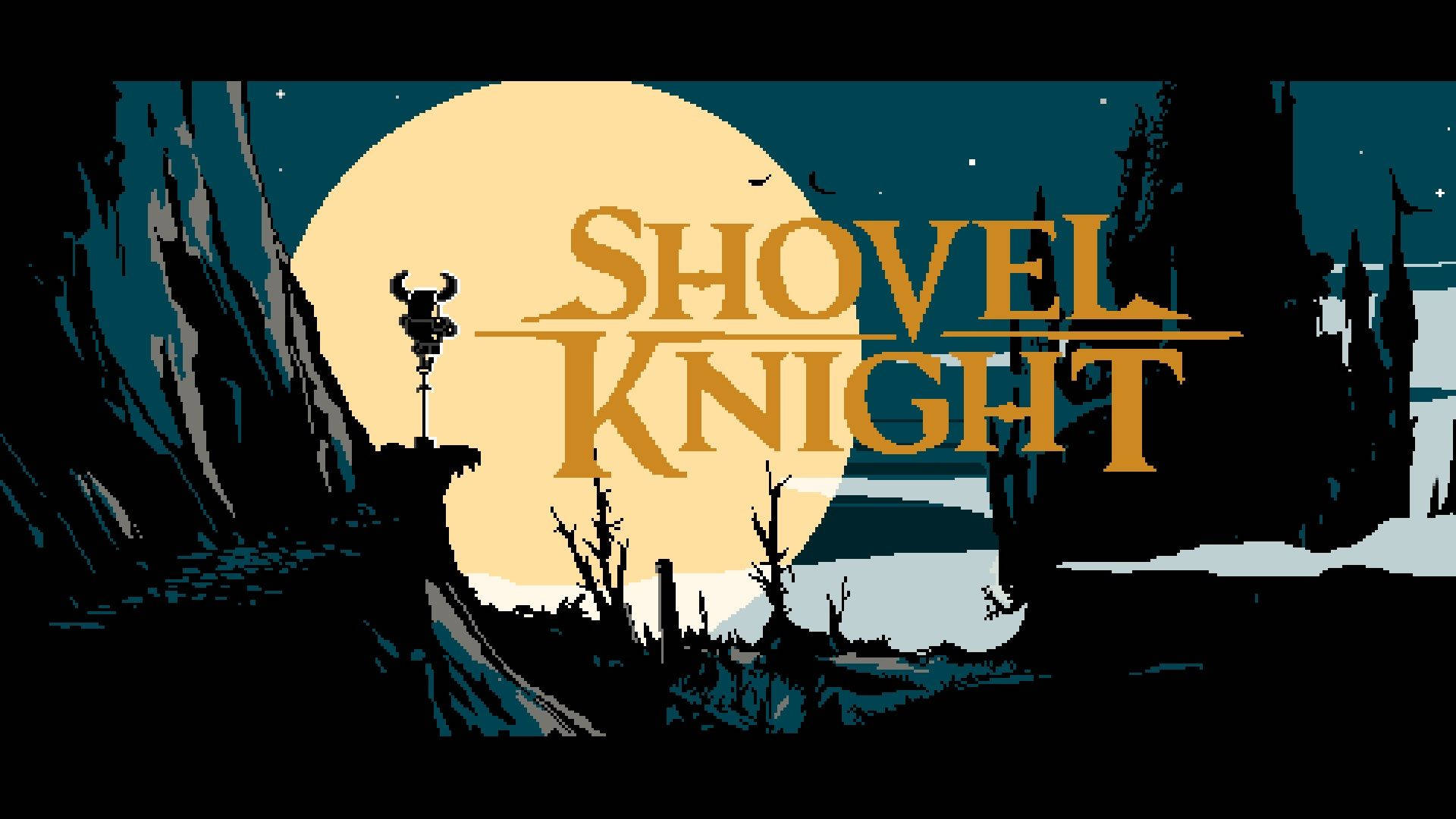 Shovel Knight Gold Title Texts Background