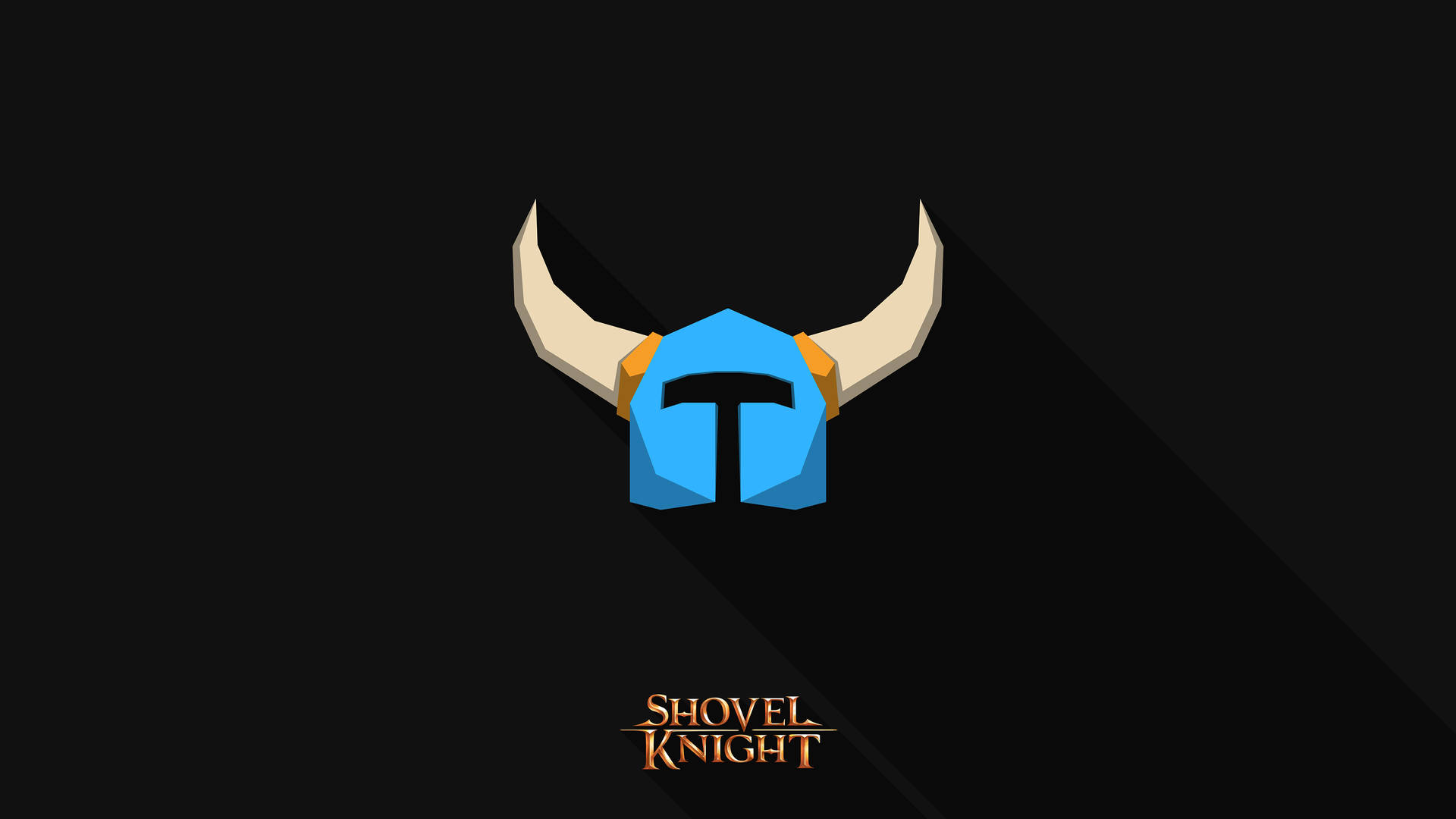 Shovel Knight Helmet Vector Art Background