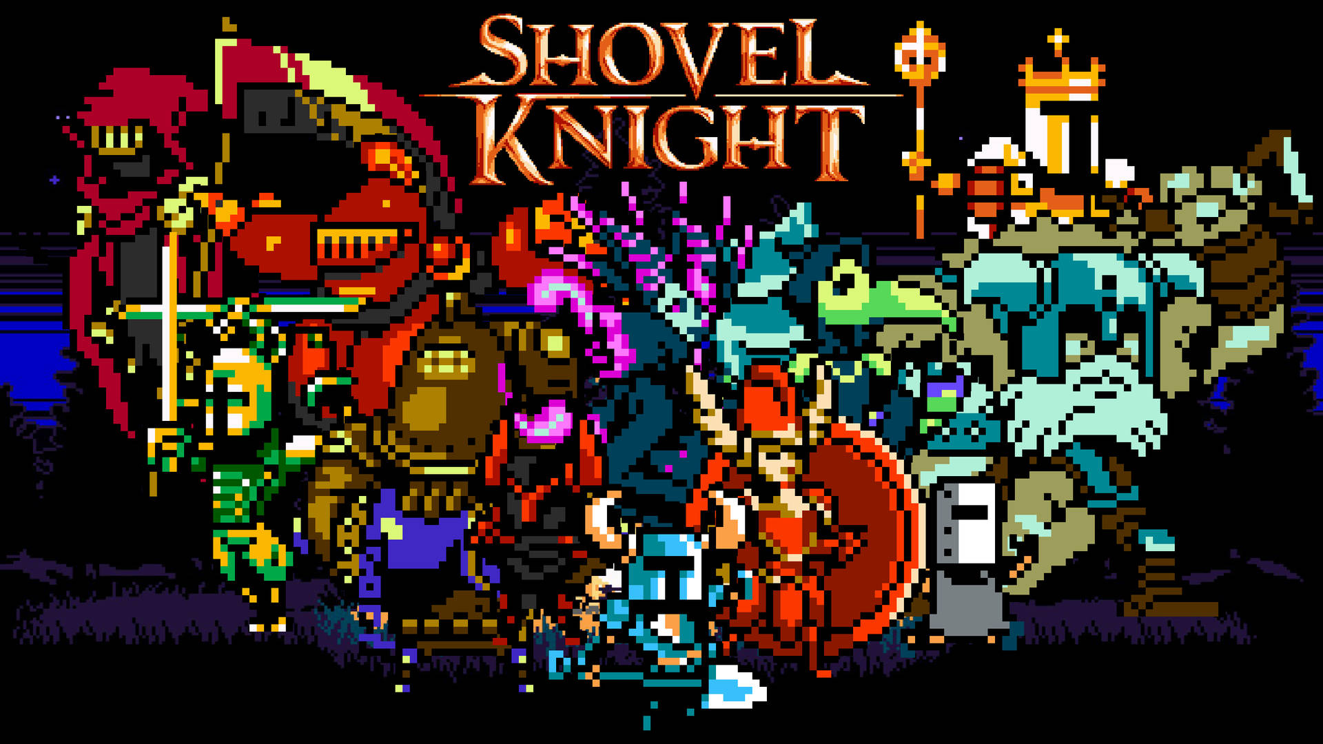 Shovel Knight Pixel Art Background