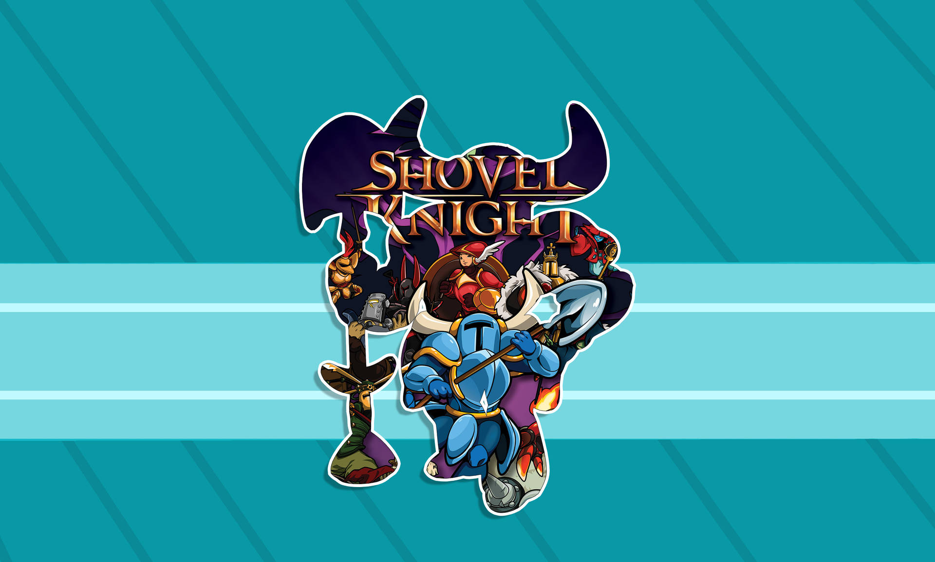 Shovel Knight Stylized Art Background
