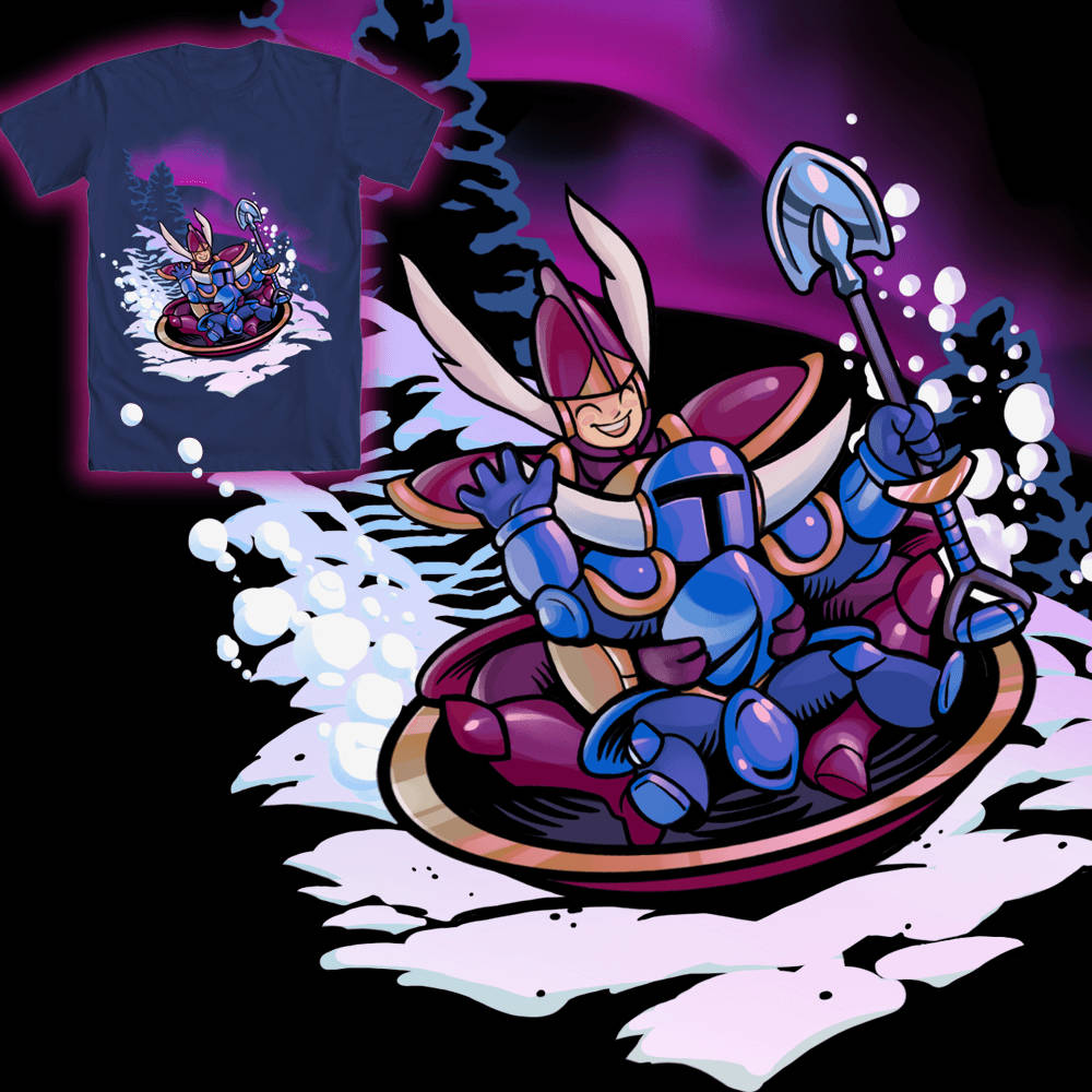 Shovel Knight With Shield Knight Background