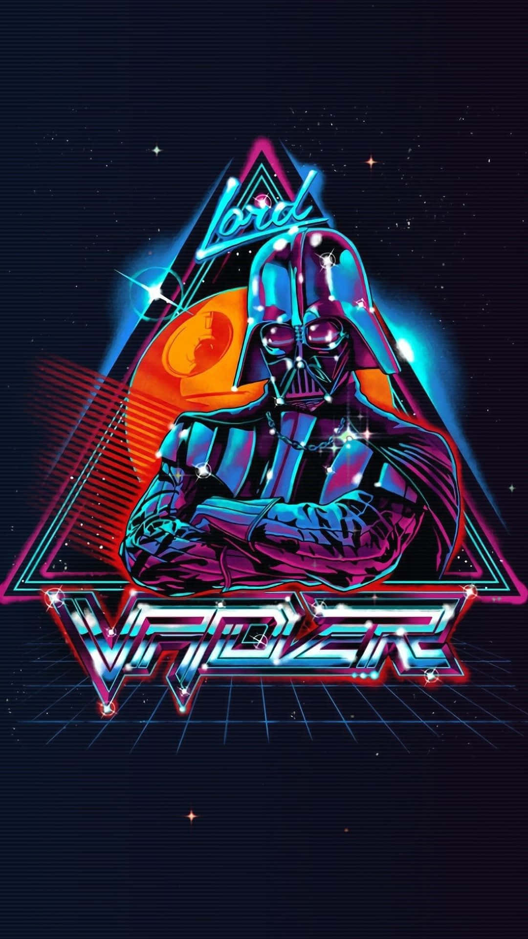 Show Loyalty To The Dark Side With The Darth Vader Iphone. Background