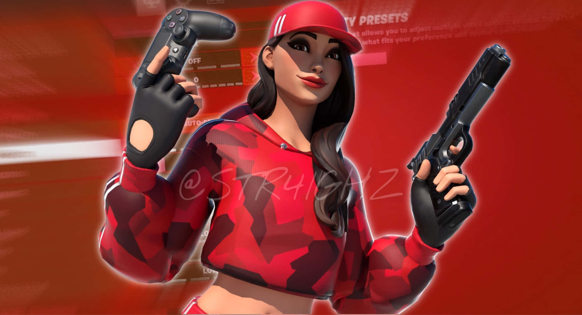 Show Off In Style With The Ruby Fortnite Skin Background