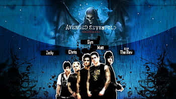Show Off Your Avenged Sevenfold Fandom To The World With This Eye-catching Iphone Wallpaper. Background